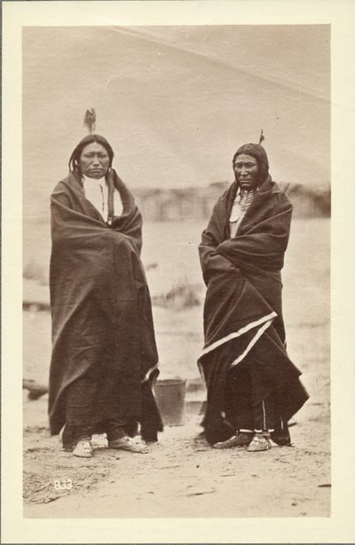 Two braves, Dakota, 1868 by Alexander Gardner